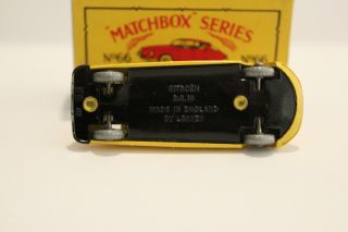 Matchbox MOKO Lesney 66A Citroen D.  S.  19 RARE SPW 6