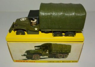 French Dinky Toys 809 Army Camion Militaire Bache G.  M.  C.  Military Truck France