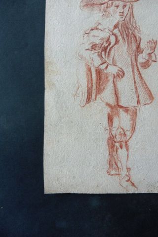 DUTCH SCHOOL 17thC - SUBTILE PORTRAIT YOUNG MAN ATTR.  FLINCK - RED CHALK DRAWING 8