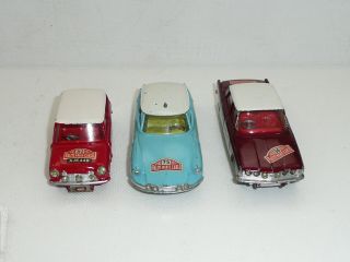 Corgi Gift Set 38 Monte Carlo Citroen DS,  Rover 2000 Mini Cooper S 2