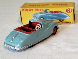 Dinky Toys Meccano Ltd.  England AUSTIN ATLANTIC CONVERTIBLE 106 50 ' s V RARE MIB 7
