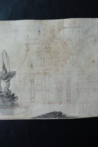 DUTCH SCHOOL 17thC - CITYSCAPE ROME - CIRCLE BREENBERGH - FINE INK DRAWING 10