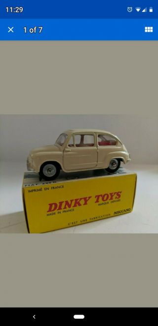 Dinky Car.  127 - G Rolls Royce,  151,  171 Vauxhall & Victor and 520 Fiat 3