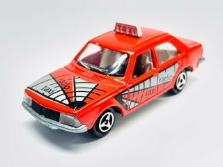 Majorette No.  266 Renault 18 Red Taxi With Printing -