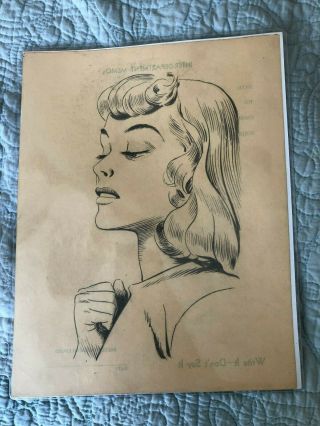 After Alex Raymond Flash Gordon " Queen Desira " Drawn By Robert (bob) Rohde