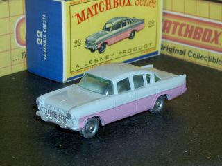 Matchbox Lesney Vauxhall Cresta 22 B10 Grey Lilac Spw D - R Sc14 Vnm & Crafted Box