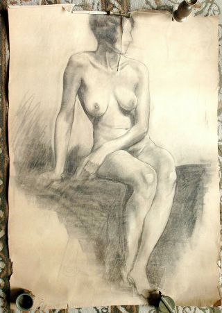 Female Nude Drawing 1920 