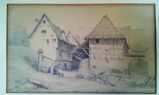 Charles Theodore Frere (1814 - 188) Pencil Drawing Signed Titled and Dated 1833 3