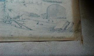 Charles Theodore Frere (1814 - 188) Pencil Drawing Signed Titled and Dated 1833 6