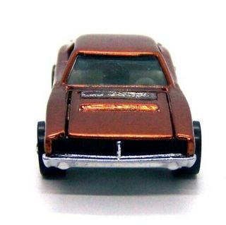 1969 Hot Wheels Redline Custom Dodge Charger Spectraflame dark brown w white int 3
