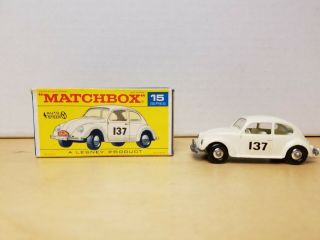 Matchbox Superfast Volkswagen Saloon No.  15 & Box