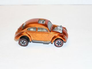 1968 Hot Wheels Redline Custom Volkswagen Us Orange All Yr1 Display