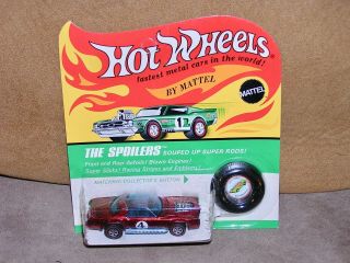 1970 Hot Wheels Redline Spoilers Sugar Caddy Red Beauty In Blister