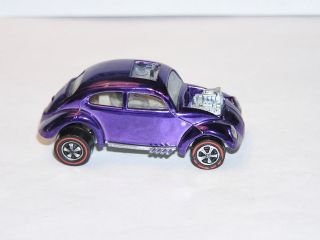 1968 Hot Wheels Redline Custom Volkswagen Us Purple Sweet Vw Bug Yr1 Read Sc