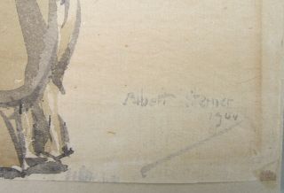 Antique Albert Sterner Ink Drawing 