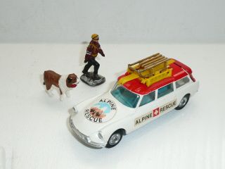 Corgi 513 Citroen Safari Alpine Rescue w/fig Dog & ski Equipment VnrMINT orig 3