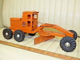 1950s Lincoln Road Grader 5401 Pressed Steel Toy 18 - 1/2 " Canada