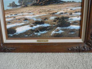 William A Moore Oil On Board Signed & Dated Pyramid Lake Thaw Listed Artist NR 7