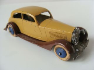 Dinky Pre - War Rolls Royce - No 30b - Open Chassis/smooth Hubs
