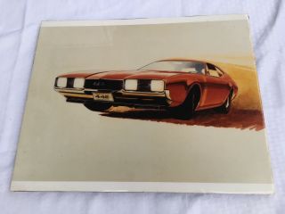Vintage General Motors Gm Concept Sketch Photo Of Oldsmobile 442 1967