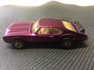 1970 Hot Wheels Redline Olds 442.  Purple/magenta.