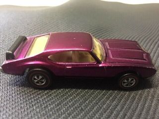 1970 Hot Wheels Redline Olds 442.  Purple/Magenta. 2
