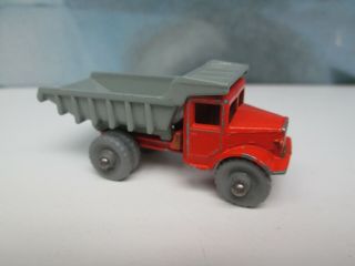 Matchbox/ Lesney 6a Quarry Truck Orange/ Grey GREY Plastic Wheels Boxed 2