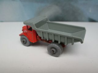 Matchbox/ Lesney 6a Quarry Truck Orange/ Grey GREY Plastic Wheels Boxed 3