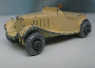 Matchbox/ Lesney 19a MG Midget TD Cream WITHOUT Spare Wheel ' Pre - Pro ' 11