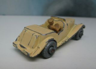 Matchbox/ Lesney 19a MG Midget TD Cream WITHOUT Spare Wheel ' Pre - Pro ' 4