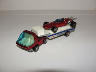 Hot Wheels Redline 1970 Racer Rig The Heavyweights W/ Indy Eagle In Red