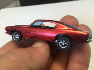 Redline Hotwheels Custom Barracuda,  Hk,  Red Over Chrome,  Dark Gray Interior,  Nm