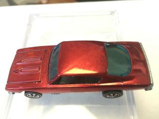 Redline Hotwheels Custom Barracuda,  HK,  Red over Chrome,  Dark Gray Interior,  NM 5