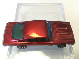 Redline Hotwheels Custom Barracuda,  HK,  Red over Chrome,  Dark Gray Interior,  NM 6