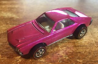 Redline HotWheels 1969 Rare Pink AMX 7