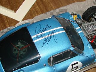 Exoto 1964 Cobra Daytona Coupe 5 Gurney Bondurant Autographed By Carroll Shelby