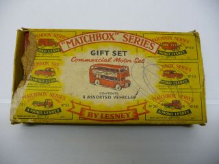 Matchbox G - 1 Commercial Motor Gift Set; by Lesney; 1960 ' s toy car set 2