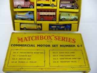 Matchbox G - 1 Commercial Motor Gift Set; by Lesney; 1960 ' s toy car set 8