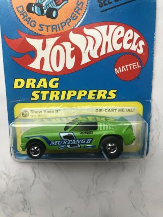 1969 IN PACKAGE Hot Wheels DRAG STRIPPER Show Hoss II MUSTANG Hong Kong VHTF 6