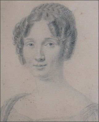 France 1850: Portrait Of A Young Woman,  Italian Renaissance Influence