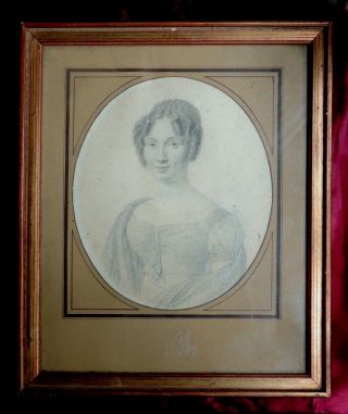 France 1850: Portrait of a Young Woman,  Italian Renaissance influence 2