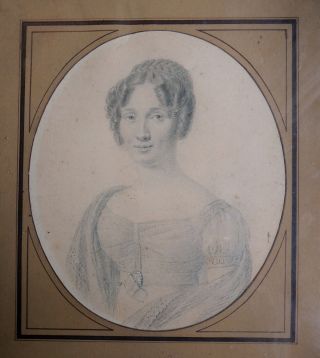 France 1850: Portrait of a Young Woman,  Italian Renaissance influence 4