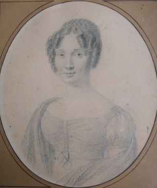 France 1850: Portrait of a Young Woman,  Italian Renaissance influence 5