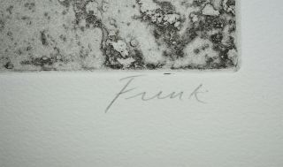 Listed British Artist Elisabeth Frink,  Signed Etching Aquatint 3