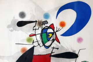 Mid Century Modern Joan Miro Signed Numbered La Megere et la Lune 22/50 1973 3