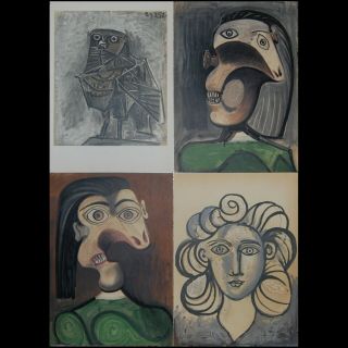 Pablo Picasso La Guerre Et La Paix 4 Litographs Cercle D 
