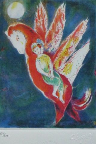 Marc Chagall Arabian Nights 1985 Hand Numbered 261/333 Etching M 42