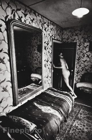 1975 Vintage 11x14 Female Nude Braids Mirror Art Photo Gravure By Jeanloup Sieff