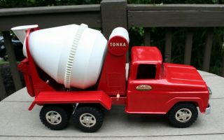Vintage 1960 Tonka Red Cement Mixer Truck 2