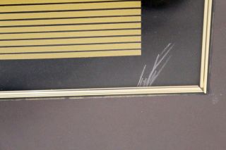Contemporary Modern Framed Kiss of Fire Signed Erte Serigraph Gold Foil 1984 9